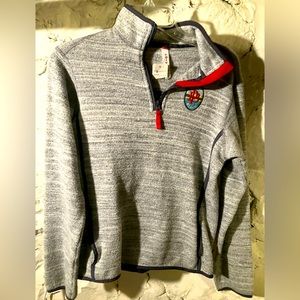POIVRE BLANC 1/4 zip ski patrol pullover fleece sweater jacket size boys xl 16